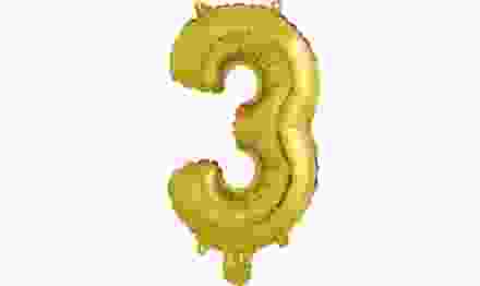 Шар с клапаном (16'/41 см) Буква, З, Золото, 1 шт.